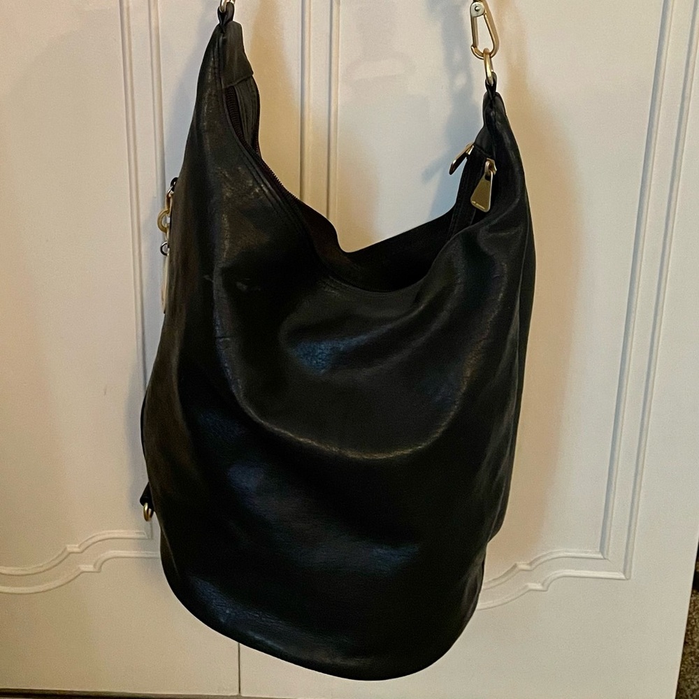Black hobo bag